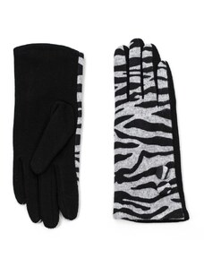 Art of Polo Zebra vlněné rukavice černé