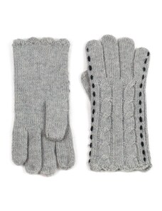 Art of Polo Proplétané rukavice světle šedé