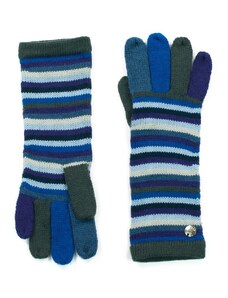 Art of Polo Barevné pruhované rukavice modré
