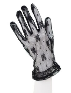Art of Polo Krajkové rukavice s kvítky světlé