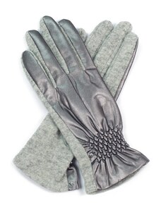 Art of Polo Vlněné rukavice s manžetami stříbrné