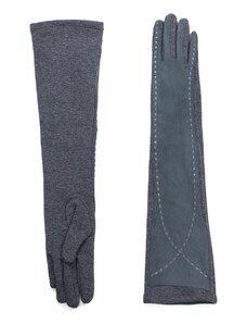 Art of Polo Dlouhé elegantní dámské rukavice tmavě šedé