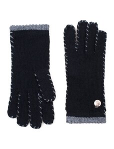 Art of Polo Černé lemované prstové rukavice