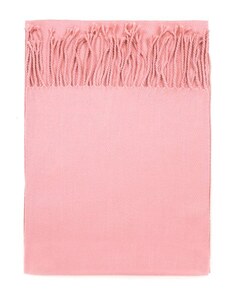 Art of Polo Jednobarevný šál s třásněmi růžový