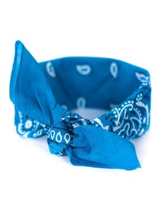 Art of Polo Šátek do vlasů pin-up světle modrý