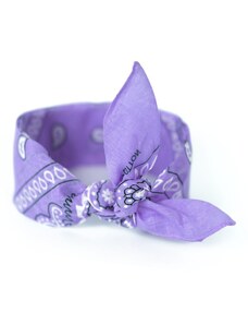 Art of Polo Světle fialový šátek do vlasů pin-up (lila)