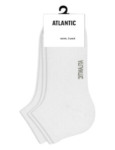 Dámské kotníkové ponožky Atlantic 3 pack bílé