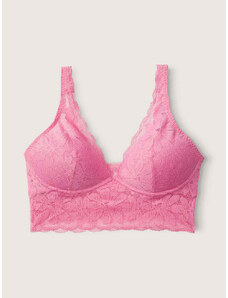 Victoria's Secret PINK Dreamy Pink bralette podprsenka Lace Lightly Lined Plunge