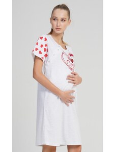 Noční košile dámská mateřská Vienetta Secret LOVE 04772VS