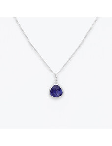 Estemia Stříbrný náhrdelník lapis lazuli Kapka - Ag925