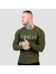 Tričko s dlouhým rukávem FIT Military Green - GymBeam