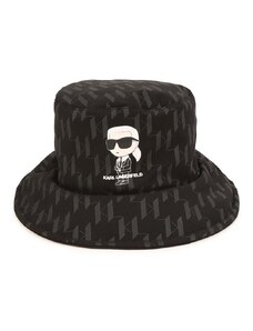 Dětský klobouk Karl Lagerfeld černá barva