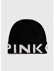 Čepice Pinko černá barva, z tenké pleteniny, 101507.A101