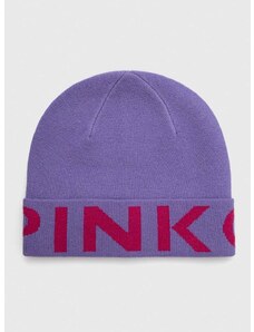 Čepice Pinko fialová barva, z tenké pleteniny, 101507.A101