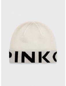 Čepice Pinko béžová barva, z tenké pleteniny, 101507.A101