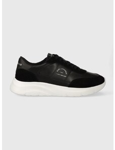 Kožené sneakers boty Karl Lagerfeld SERGER KC černá barva, KL53638