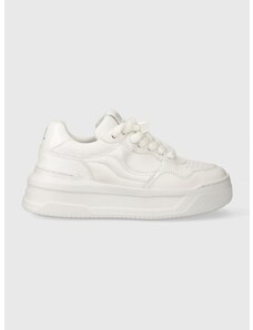 Kožené sneakers boty Karl Lagerfeld KREW MAX KC bílá barva, KL63320