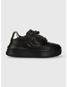 Kožené sneakers boty Karl Lagerfeld KREW MAX KC černá barva, KL63320
