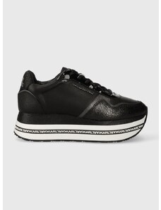 Kožené sneakers boty Karl Lagerfeld VELOCITA MAX černá barva, KL64921