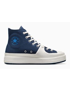 Kecky Converse Chuck Taylor All Star Construct pánské, tmavomodrá barva, A04521C