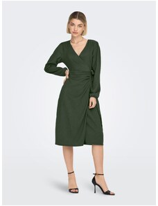 Zelené dámské zavinovací šaty ONLY Merle - Dámské