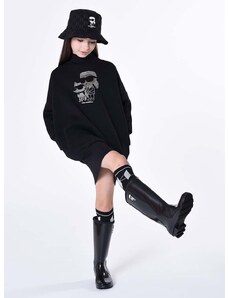 Dětské holínky Karl Lagerfeld černá barva