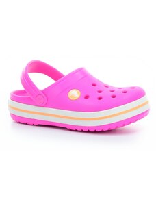 pantofle Crocs Crocband Clog K - Electric Pink/Cantaloupe