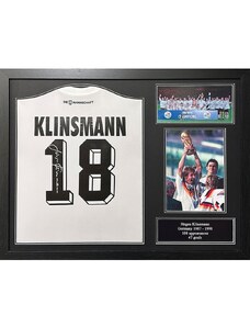 Legendy zarámovaný dres Germany Klinsmann Signed Shirt (Framed) TM-02716