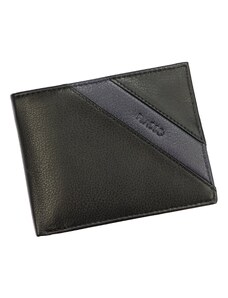 Pánská kožená peněženka FLACCO IN-1041 černá / modrá