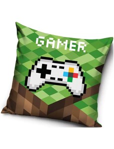 Carbotex Dekorační polštář Minecraft Gamer - 40 x 40 cm