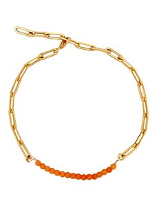 Náramek Orange Beads Wire Planet Shop
