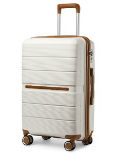 KONO British Traveller kabinové zavazadlo polypropylen - béžová - 36L