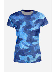 UTOPY Dámské sportovní tričko Art of Camo Blue