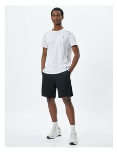 Koton Basic Sports Shorts with Lace-Up Waist with Pocket Detail.