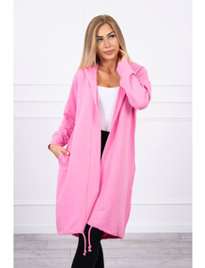 K-Fashion Světle růžová bunda s potiskem