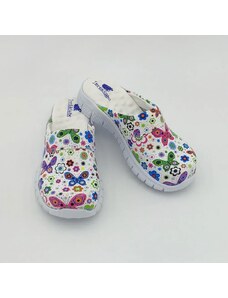 Terlik Sabo Terlik barevná a zdravotni obuv - pantofle COMFORTFLEX motýly