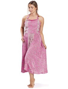 Indie Midi šaty ALINA růžové