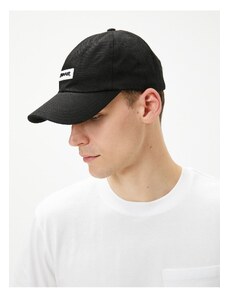 Koton Cap and Slogan Detail with Printed Label