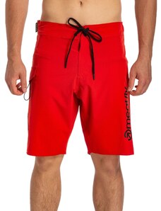 Meatfly pánské plavky Mitch Boardshorts 21" Red | Černá