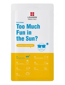 LEADERS - DAILY WONDERS TOO MUCH FUN IN THE SUN? SOOTHING & CALMING MASK - Korejská pleťová maska 1 ks 25 ml