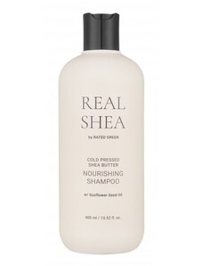 RATED GREEN - REAL SHEA BUTTER NOURISHING SHAMPOO - vlasový šampon 400 ml