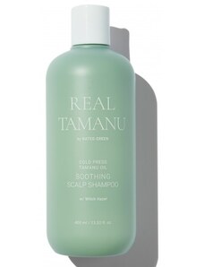 RATED GREEN - REAL TAMANU COLD PRESS TAMANU OIL SOOTHING SCALP SHAMPOO - vlasový šampon 400 ml