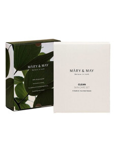 MARY&MAY - CLEAN SKINCARE GIFT SET - Korejská kosmetika dárkový set toner a emulze 120 ml a 120 ml