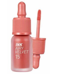 PERIPERA - INK AIRY VELVET - Barevný lesk na rty 4 g odstín 15 Soft Coral