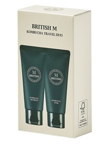BRITISH M - KOMBUCHA TRAVEL DUO- Korejský vlasový šampon a maska 2x 100 ml