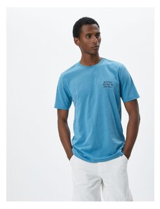 Koton Motto Printed T-Shirt Crew Neck Cotton Short Sleeve