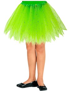 Dětská zelená tutu sukně s hvězdičkami