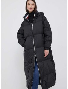 Péřová bunda Tommy Hilfiger dámská, černá barva, zimní, WW0WW38918