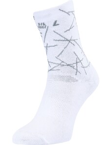 Unisex cyklo ponožky Silvini Aspra bílá/světle šedá