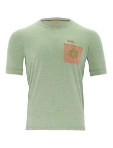 Pánské urban tričko Silvini Calvisio zelená/oranžová